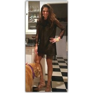 Black Dress with lace overlay